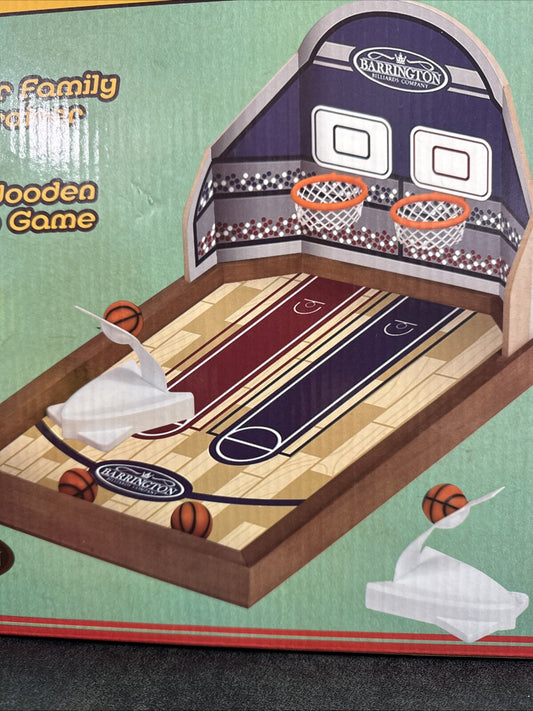 Barrington Classic Wooden Tabletop Basketball Game Rare Vintage Game Sealed NIB